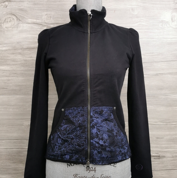 XS ORB Sweater Jacket, Zipper, Fitted EUC - Picture 4 of 4